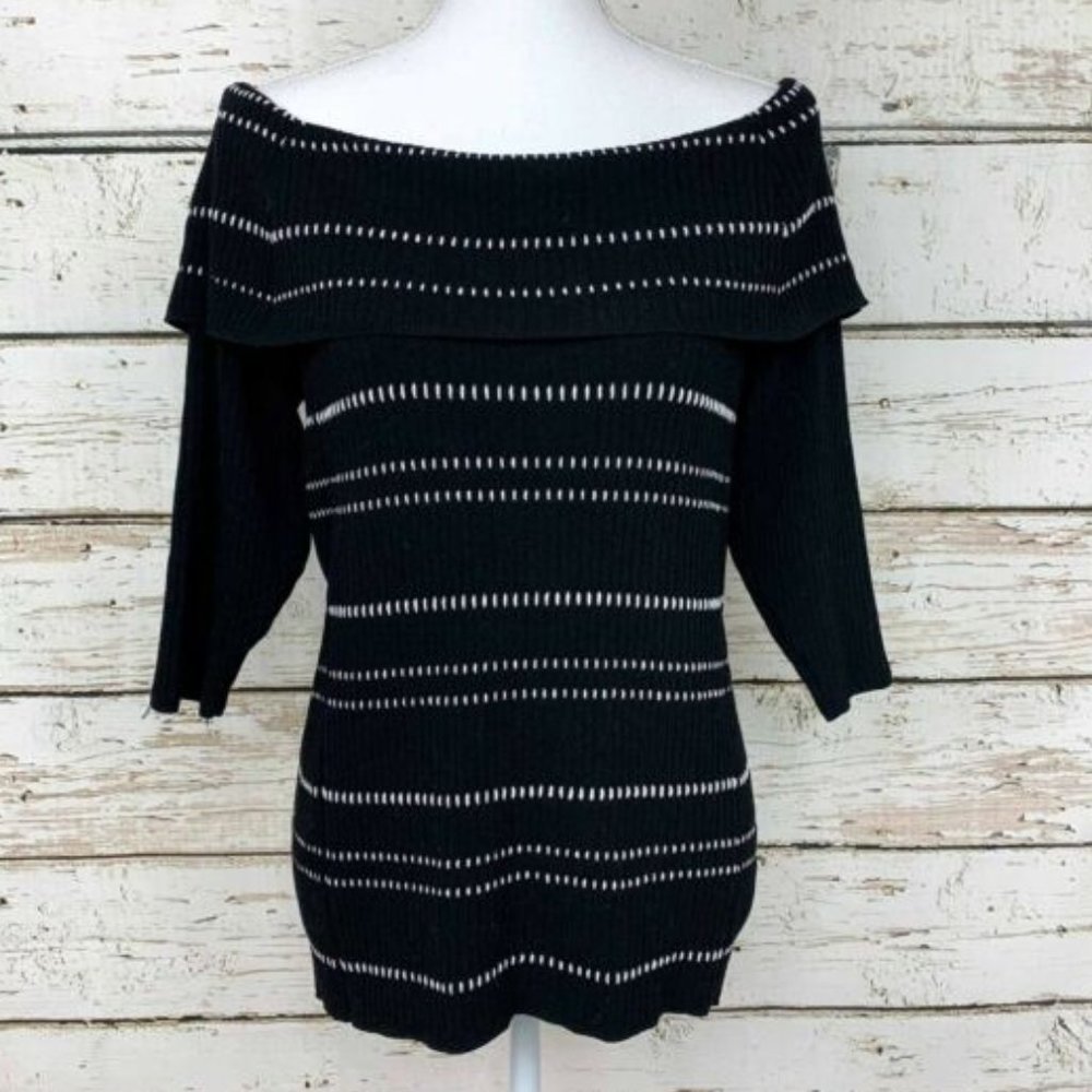 Lane Bryant Black & White Women’s Sweater Sz 18/20